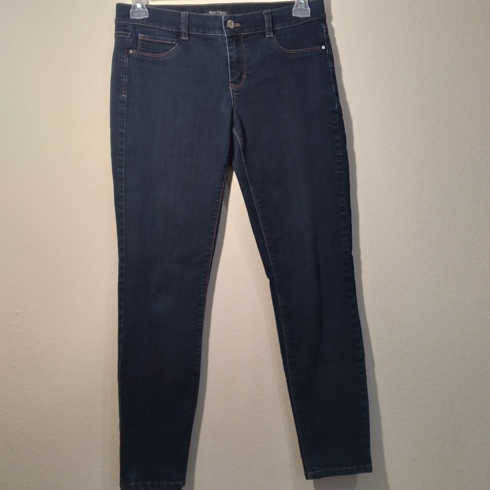 White House Black Market dark blue skinny leg jeans/ jeggings medium